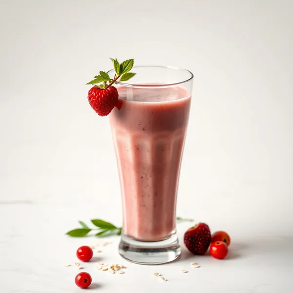 Smoothie Saudável de Baga Goji e Leite de Aveia