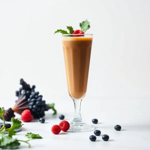 Gesunder Grünkohl-Eiskaffee-Smoothie