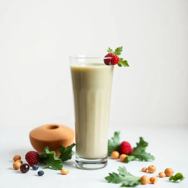 Smoothie Saudável de Couve e Leite de Avelã