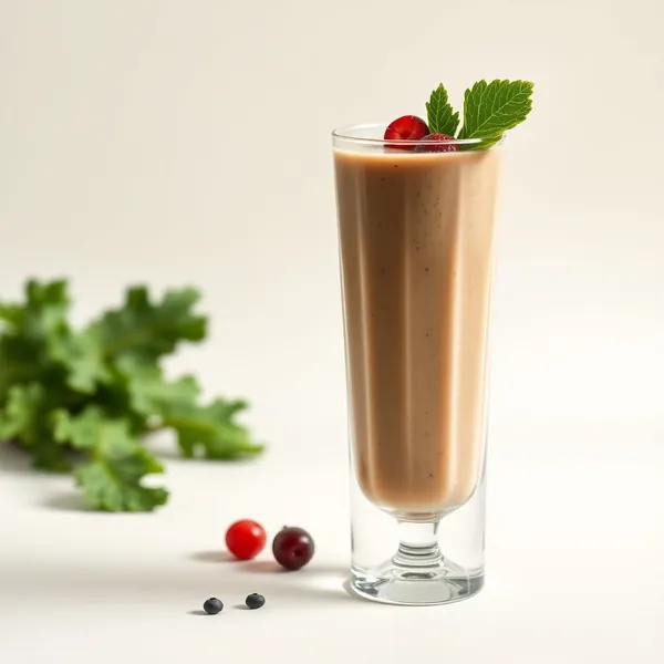 Smoothie Saudável de Couve e Leite de Cannabis
