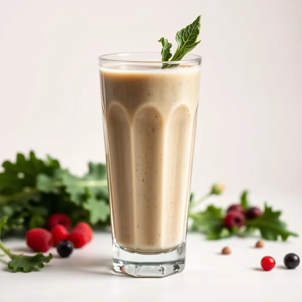 Smoothie Sain de Chou Frisé et Lait d'Épeautre