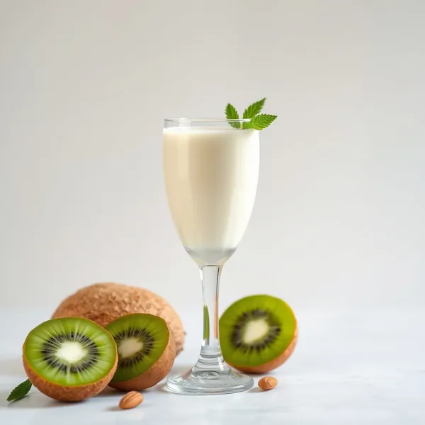 Batido Saludable de Kiwi, Almendra y Leche de Coco