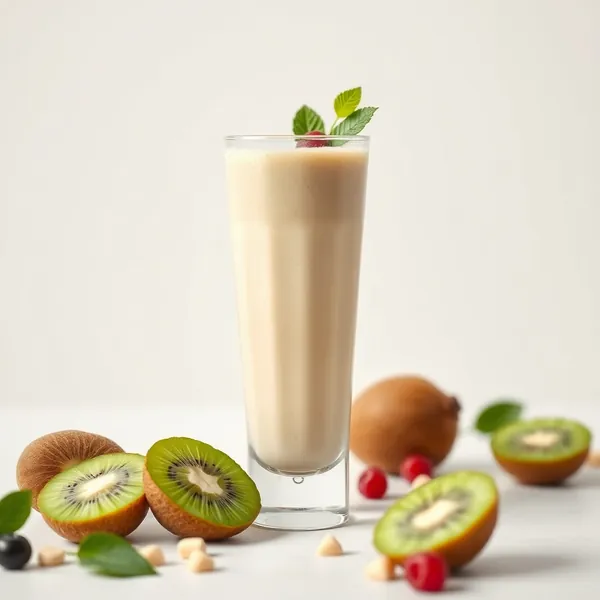 Smoothie Sain au Kiwi et au Lait de Macadamia