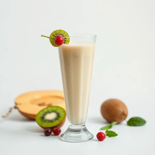 Smoothie Sain au Kiwi et au Lait de Pois