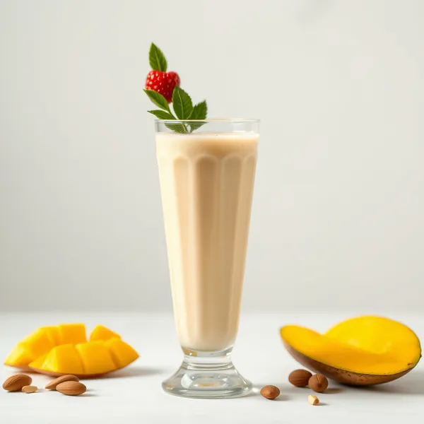 Healthy Mango Almond Coconut Milk Smoothie