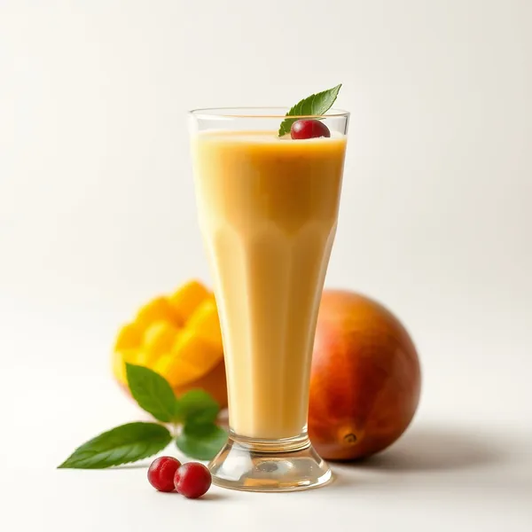 Gesunder Mango Hanfmilch Smoothie