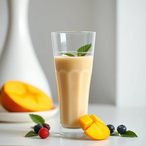 Gesunder Mango Macadamia Milch Shake
