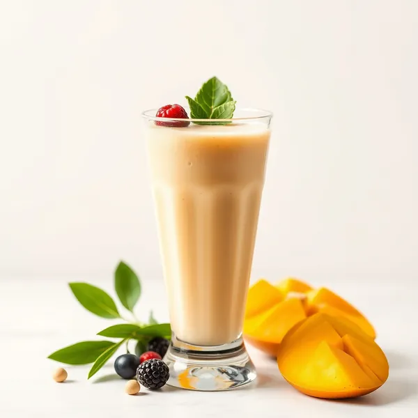 Smoothie Sain à la Mangue et au Lait de Pois