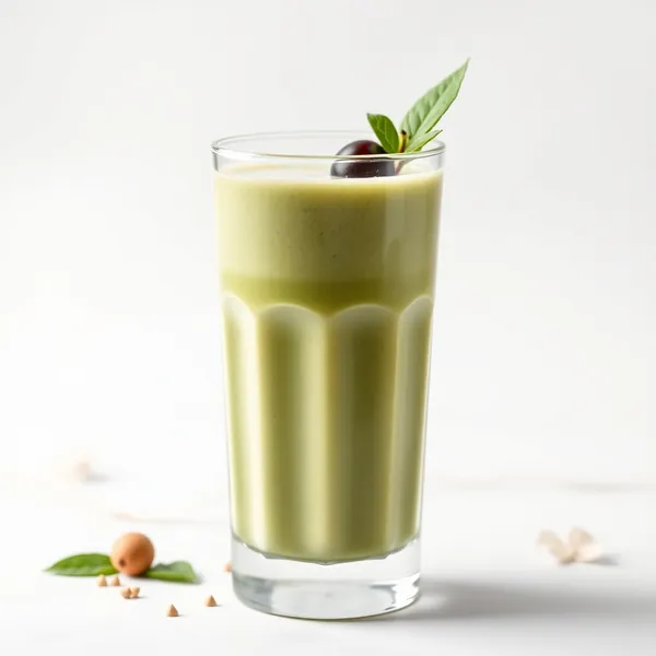 Smoothie Saudável de Matcha e Leite de Macadamia