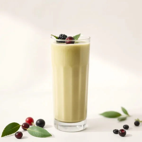 Smoothie Saudável de Matcha e Leite de Espelta