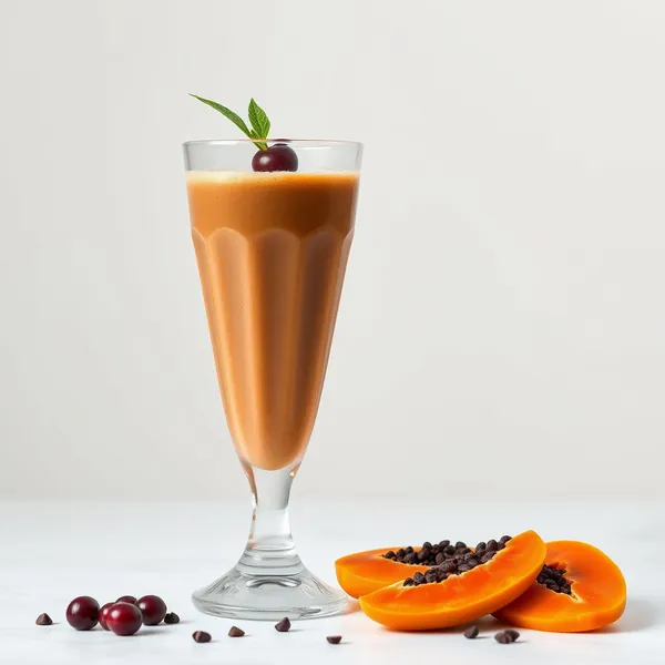 Smoothie Sain à la Papaye et au Café Froid