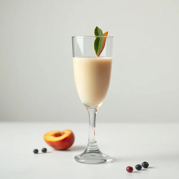Healthy Peach Kefir Milk Smoothie