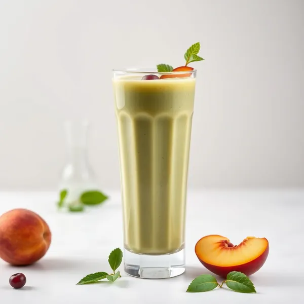 Smoothie Sain à la Pêche et Matcha