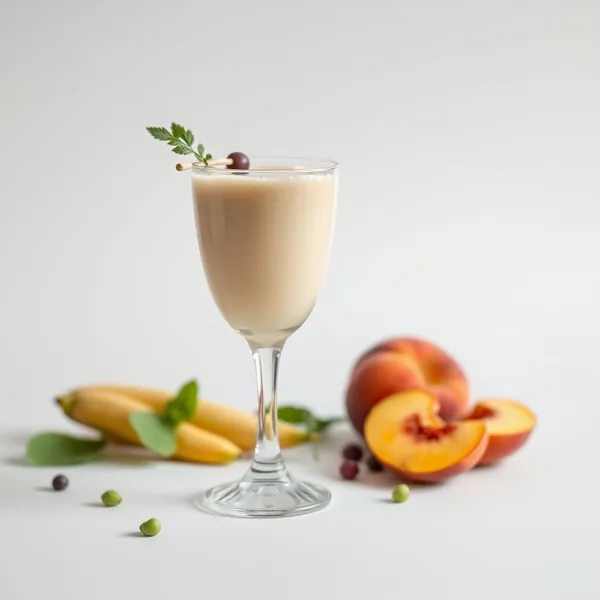 Healthy Peach Pea Milk Smoothie