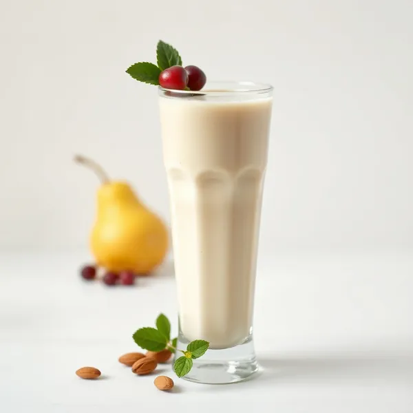 Smoothie Sano di Pera, Mandorla e Latte di Cocco