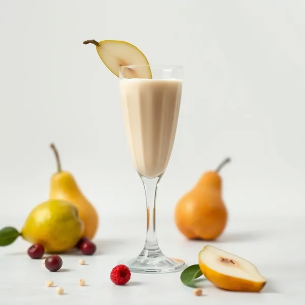 Smoothie Saudável de Pera e Leite de Caju