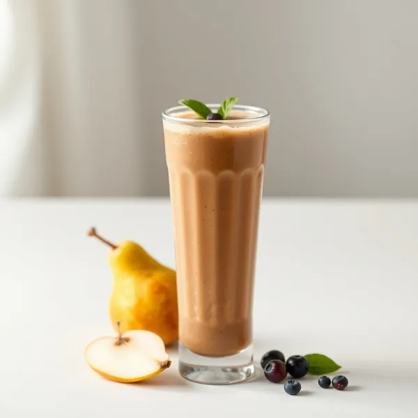 Smoothie Sain à la Poire et au Café Froid