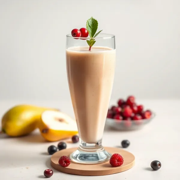 Batido Saudável de Pera e Proteína