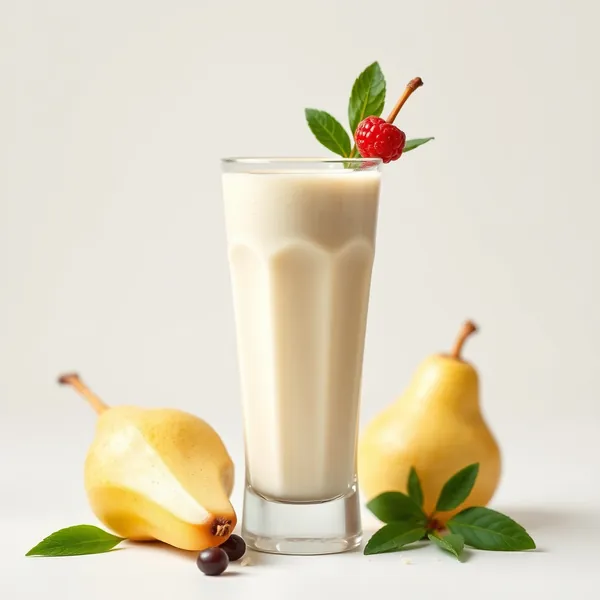 Healthy Pear Rice Milk Smoothie