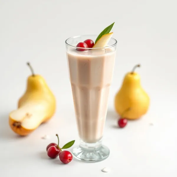 Smoothie Saudável de Pera e Leite de Soja