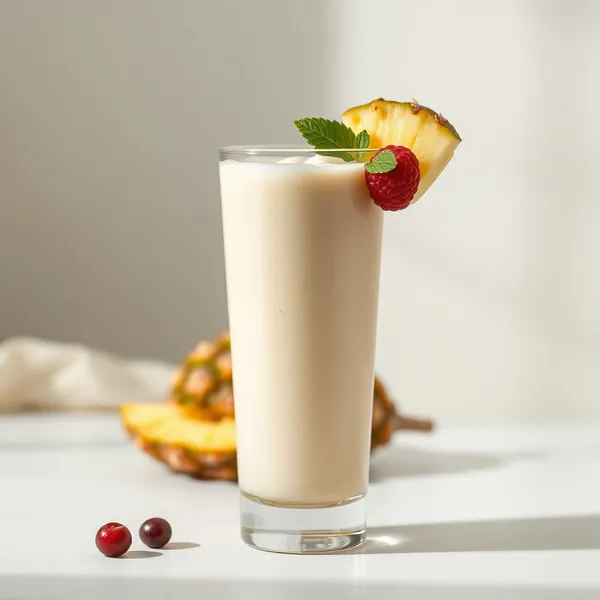 Healthy Pineapple Macadamia Milk Smoothie