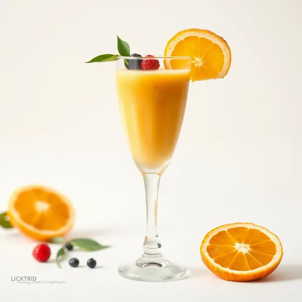 Smoothie Sain de Jus d'Ananas et d'Orange