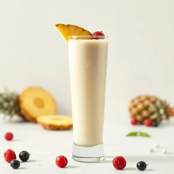 Batido Saludable de Piña y Leche de Espelta