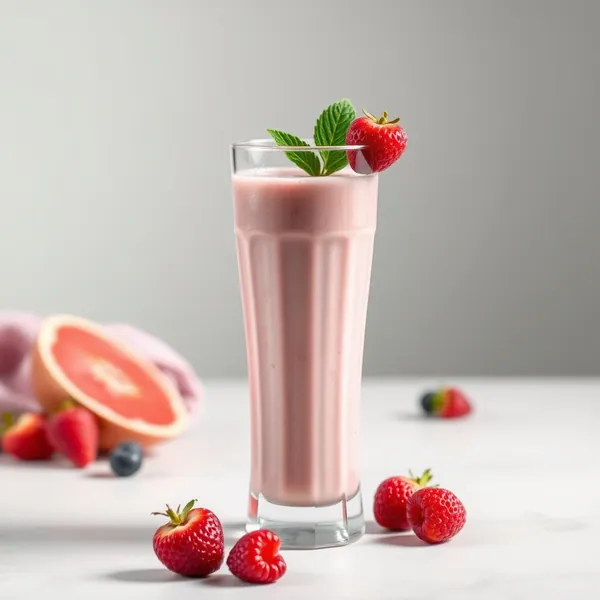 Gesunder Proteinpulver Griechischer Joghurt Smoothie
