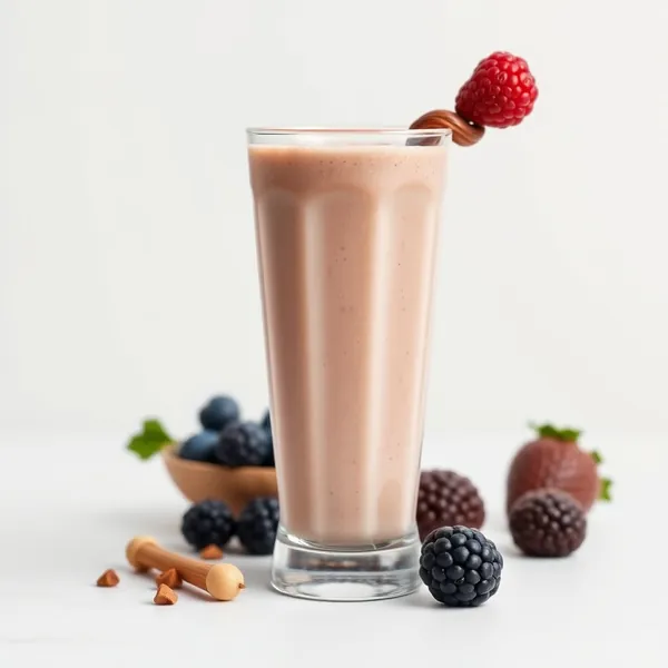 Smoothie Saudável de Proteína com Leite de Avelã