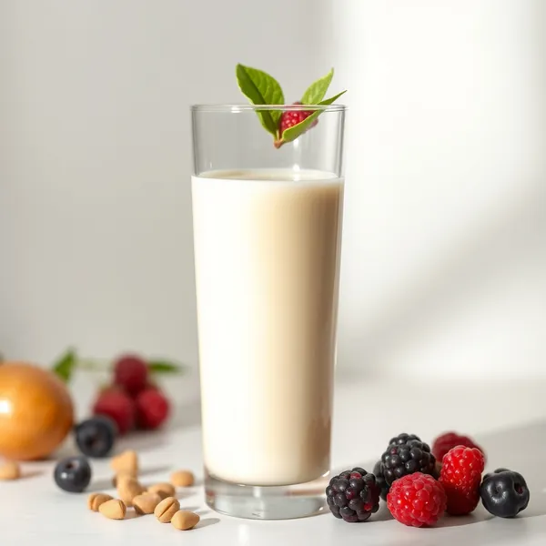 Smoothie Sain en Poudre de Protéine au Lait de Macadamia
