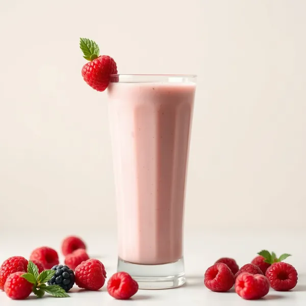 Batido Saludable de Kefir y Frambuesa