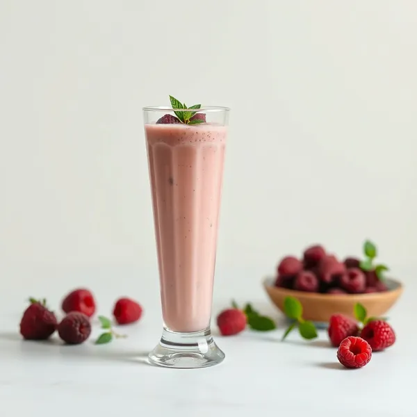 Smoothie Sain à la Framboise et au Lait d'Épeautre