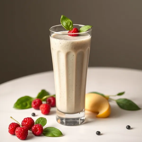 Healthy Spinach Rice Milk Smoothie