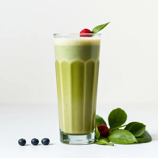 Batido Saludable de Espinacas y Leche de Espelta