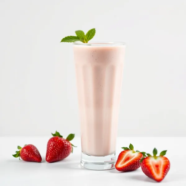 Smoothie Saudável de Morango e Kefir
