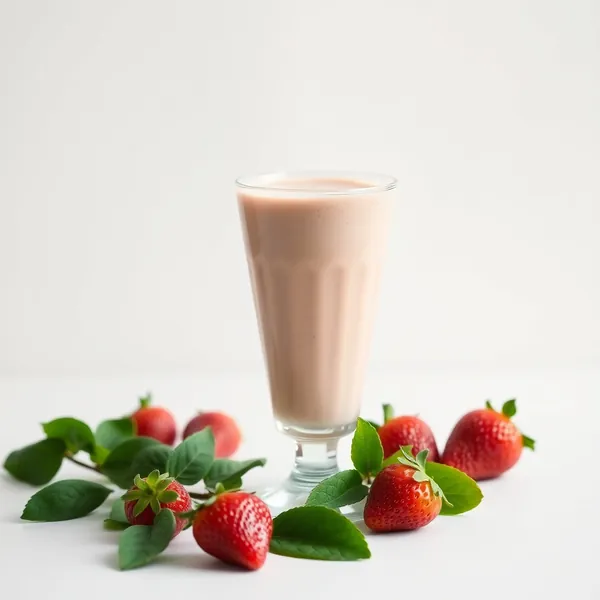 Smoothie Sano di Fragola e Latte di Piselli
