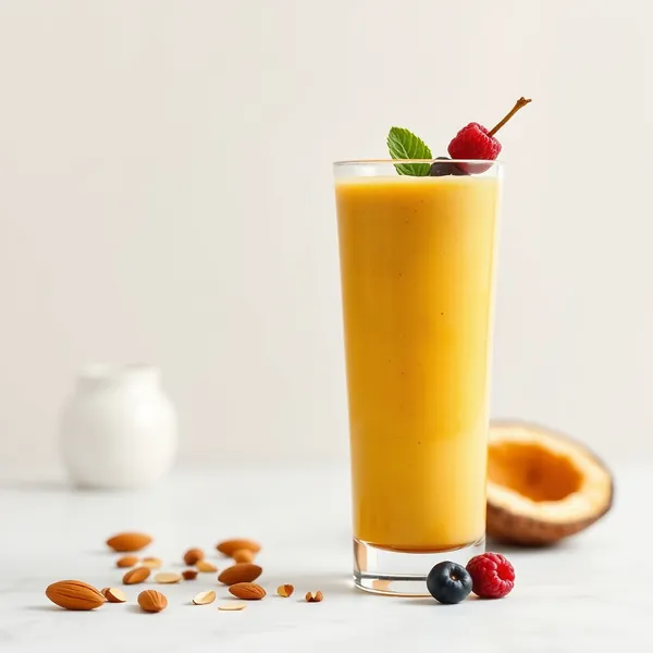 Gesunder Kurkuma-Mandel-Kokosmilch-Smoothie
