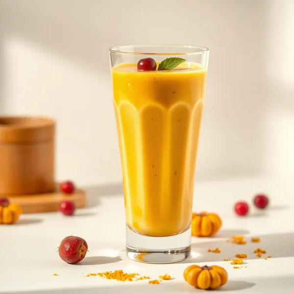 Healthy Turmeric Macadamia Milk Smoothie