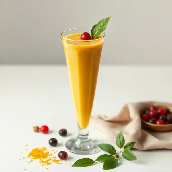 Batido Saludable de Arroz con Leche y Cúrcuma