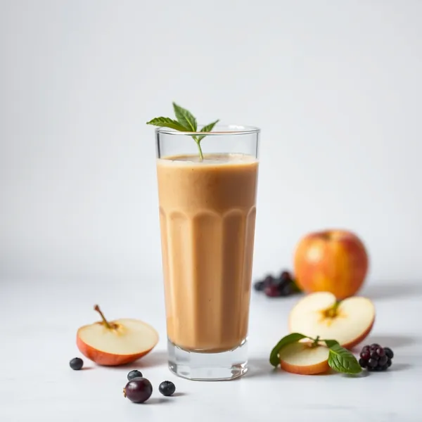 Smoothie de Pomme Haut en Protéines et Café Froid