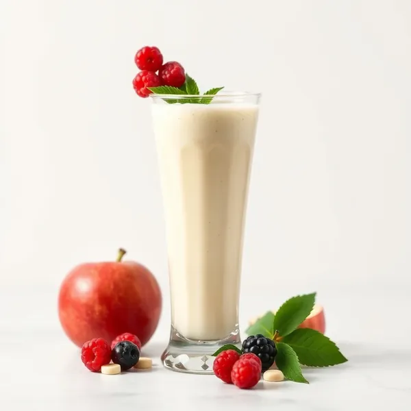Smoothie di Mela e Latte di Macadamia Alto in Proteine
