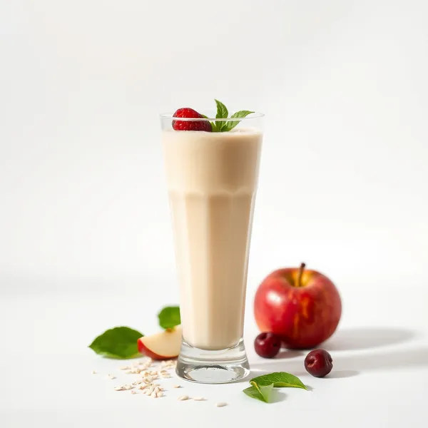 High Protein Apple Oat Milk Smoothie