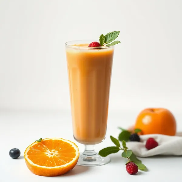 High Protein Apple Orange Juice Smoothie