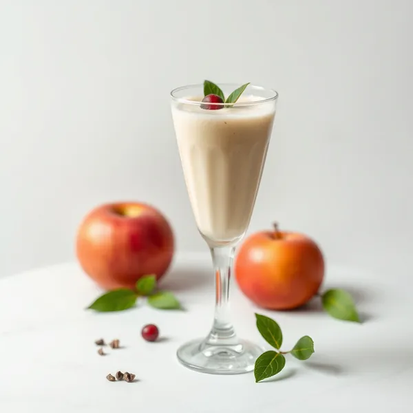 Hoch-Protein Apfel-Reis-Milch-Smoothie