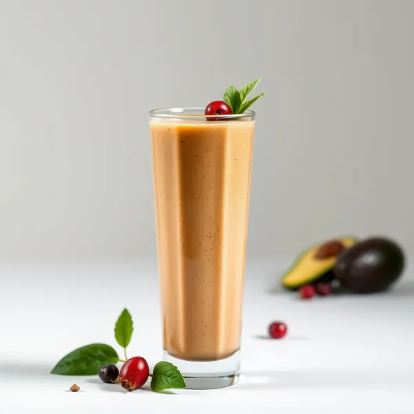 Smoothie de Abacate com Café Frio e Alto Teor de Proteínas