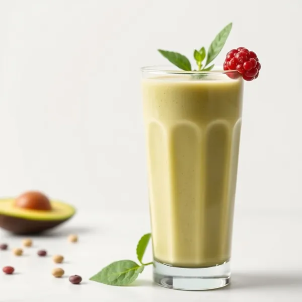 Avocado und Erbsenmilch Smoothie