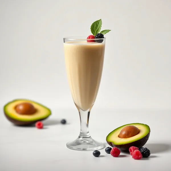 High Protein Avocado Rice Milk Smoothie