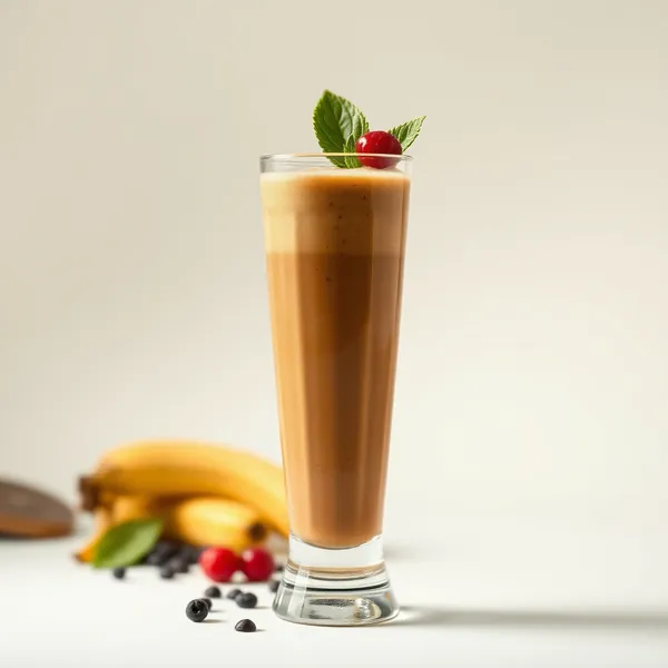 Smoothie de Banana Fria com Alta Proteína