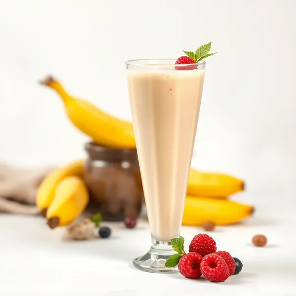 Smoothie Banane Noisette Haut en Protéines