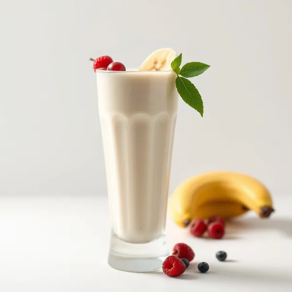 Smoothie de Banana Kefir Alta Proteína